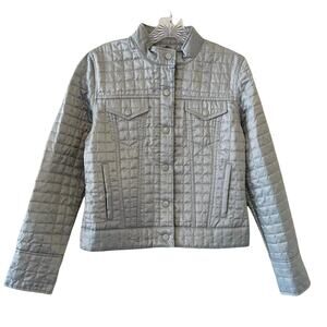 Gap Blush Quilted Full Zip Jacket Size Small